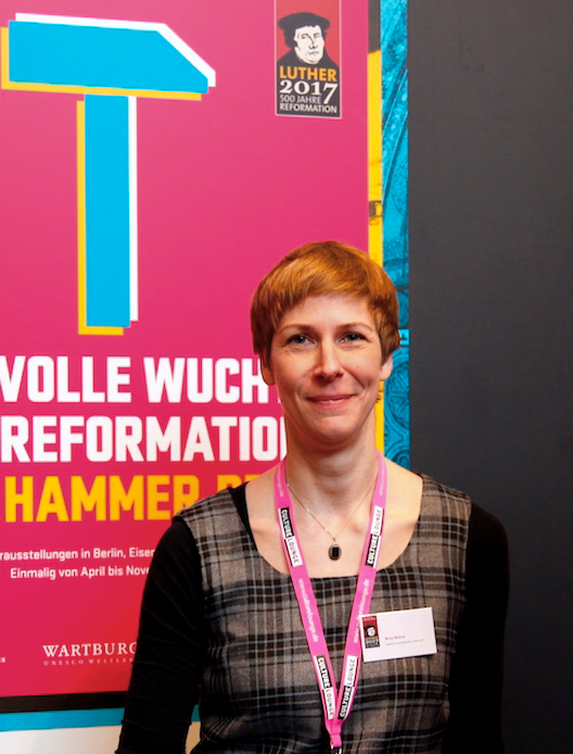 Nina Mütze auf der ITB